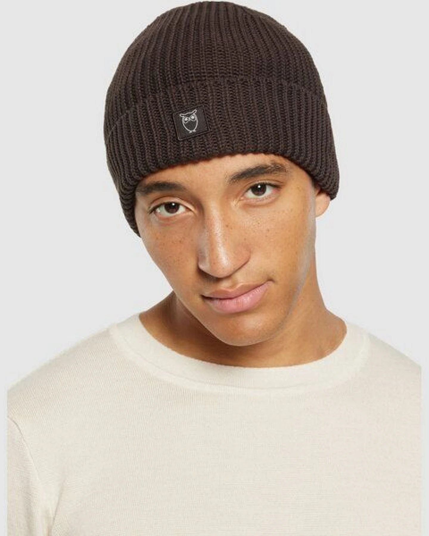 KnowledgeCotton Apparel Mütze - LEAF Ribbing hat – Ansicht 3
