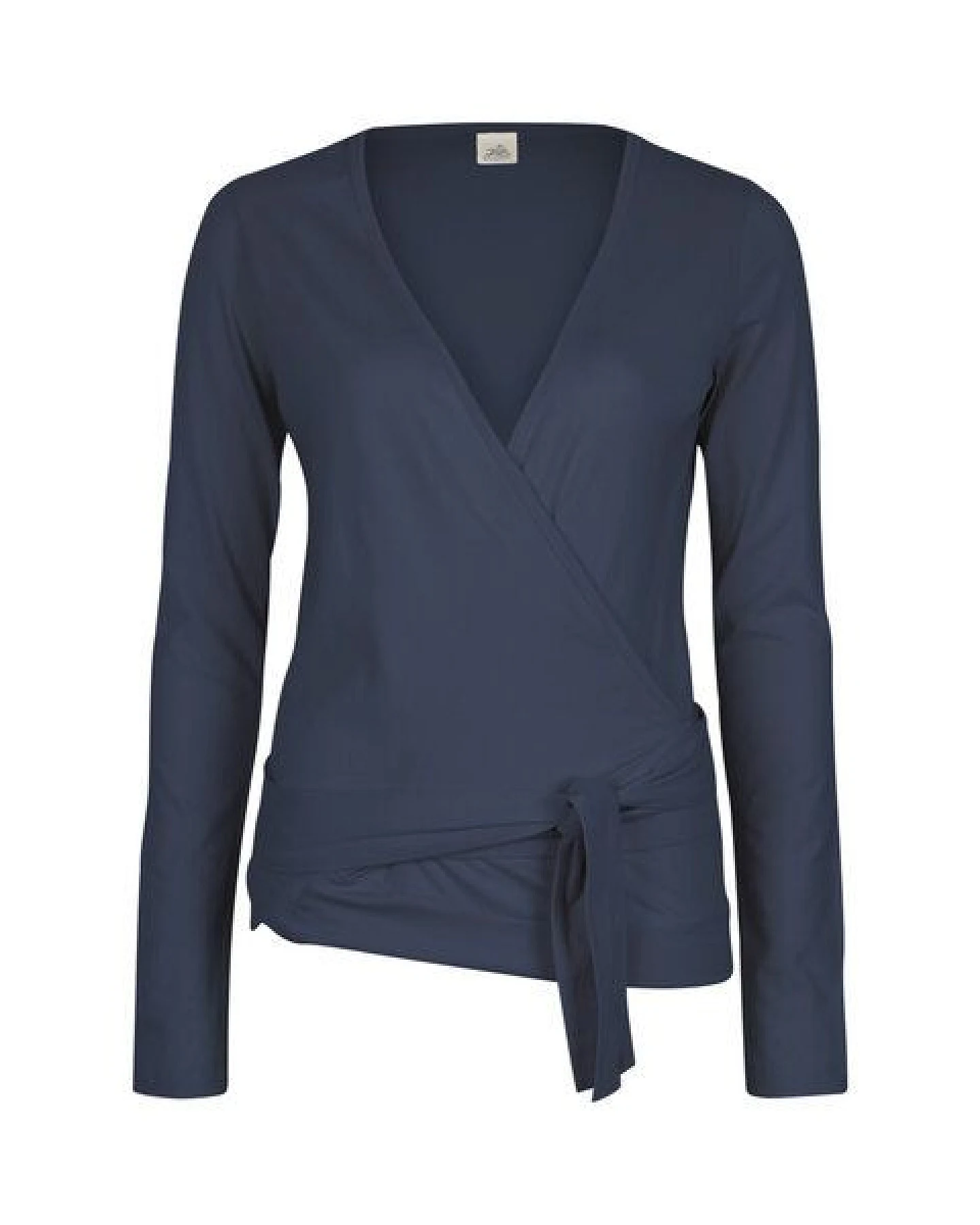 Jaya YAEL SLUB - Damen - Wickeljacke für Yoga und Freizeit aus Biobaumwolle mit Slub-Optik – Ansicht 3