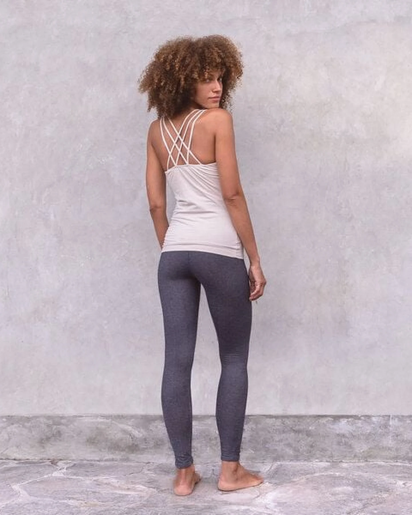Jaya NOURI MELANGE - Damen - lockeres Top für Yoga aus Biobaumwolle – Ansicht 4