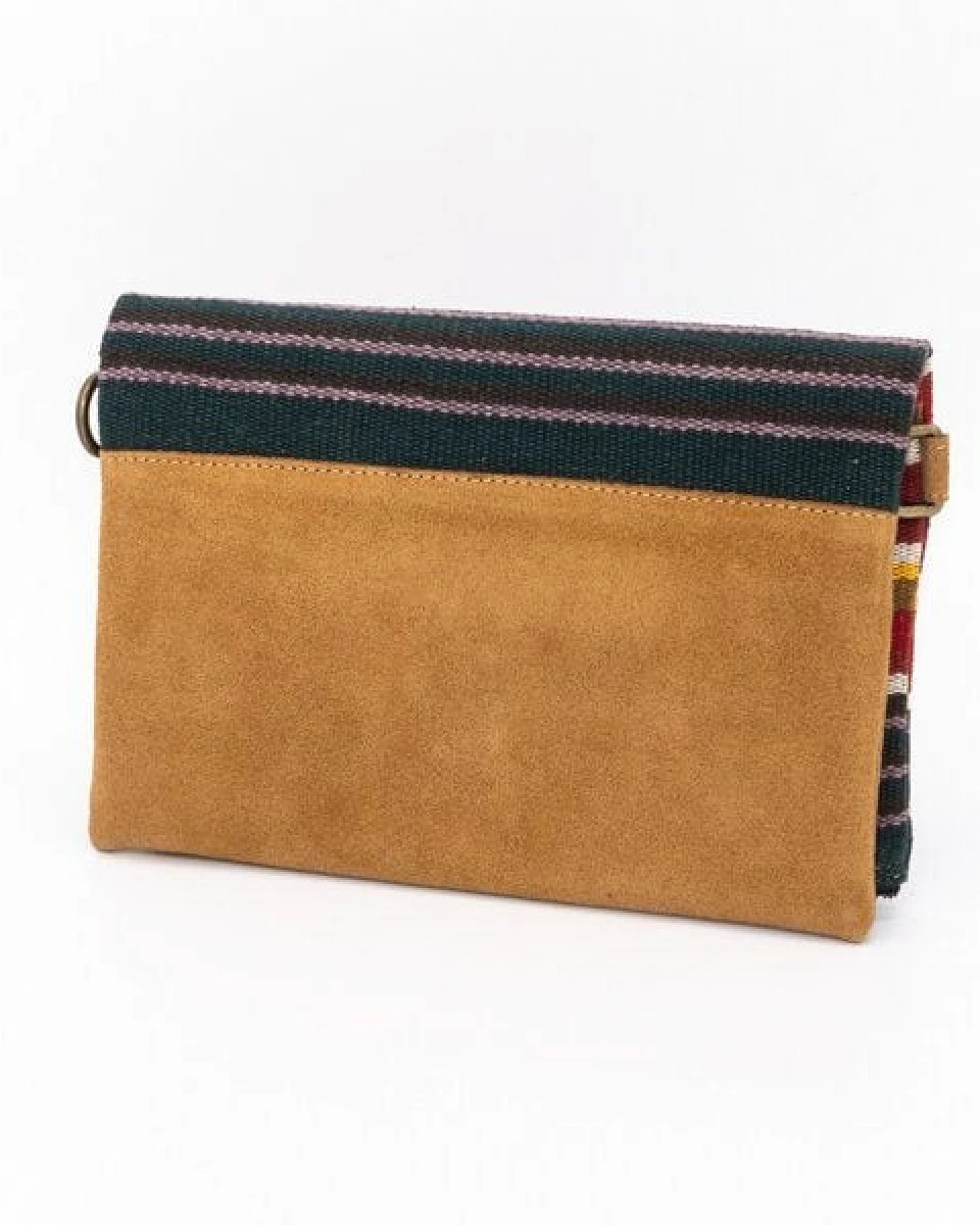 Damen Tasche Umhängetasche Clutch "Woven Lea Flap Bag" Leder/Baumwolle – Ansicht 3
