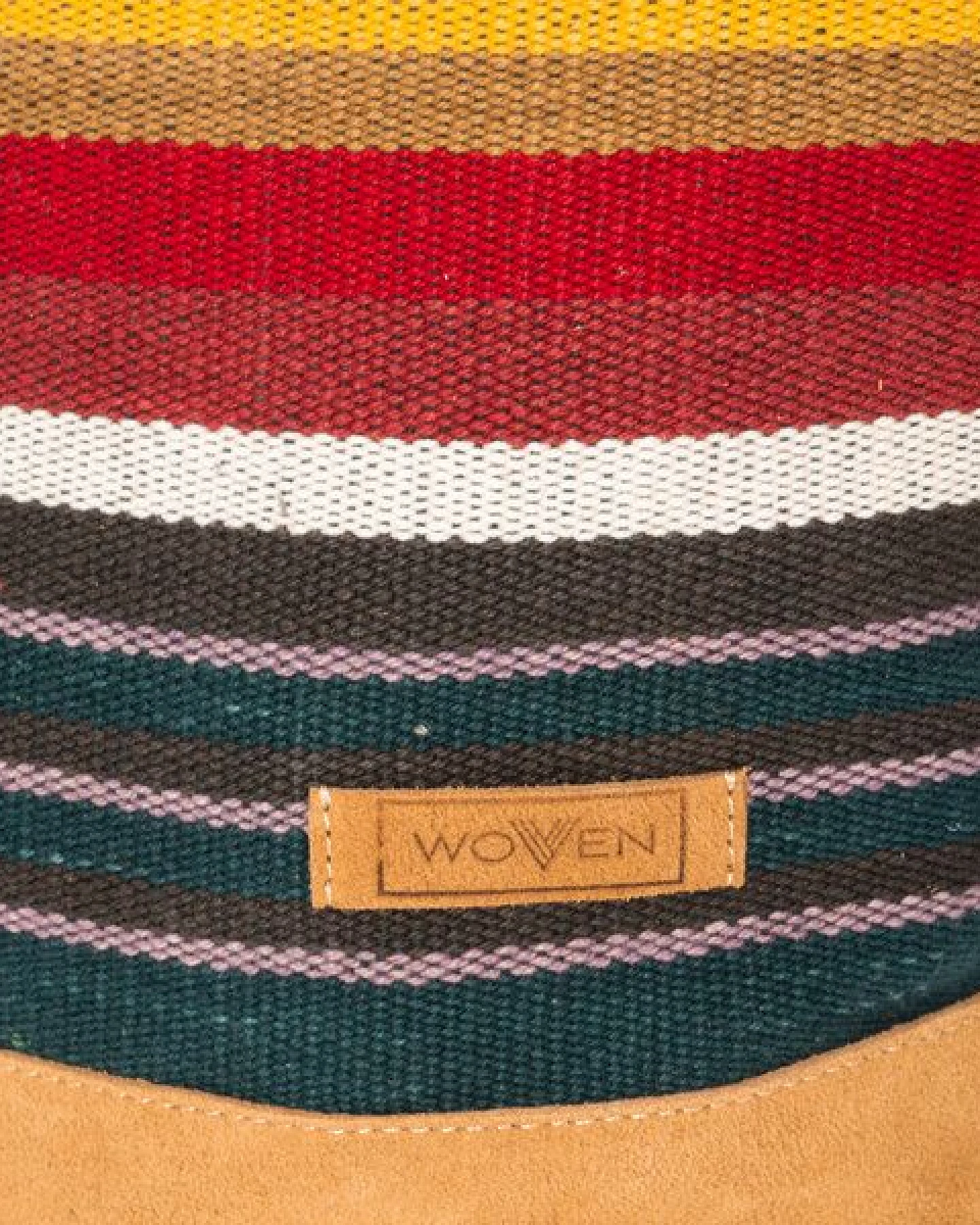 Damen Tasche Schultertasche Beuteltasche "Woven Lea Daily Bag" bunt Retro – Ansicht 2