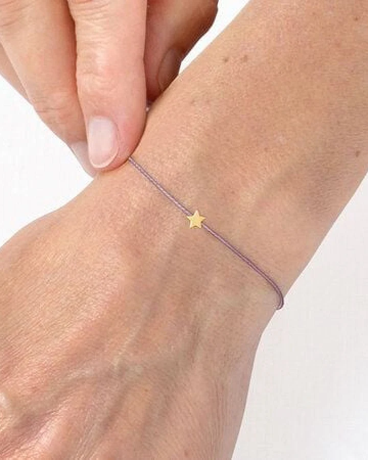 renna deluxe MAKE A WISH – STERN Armband Gold