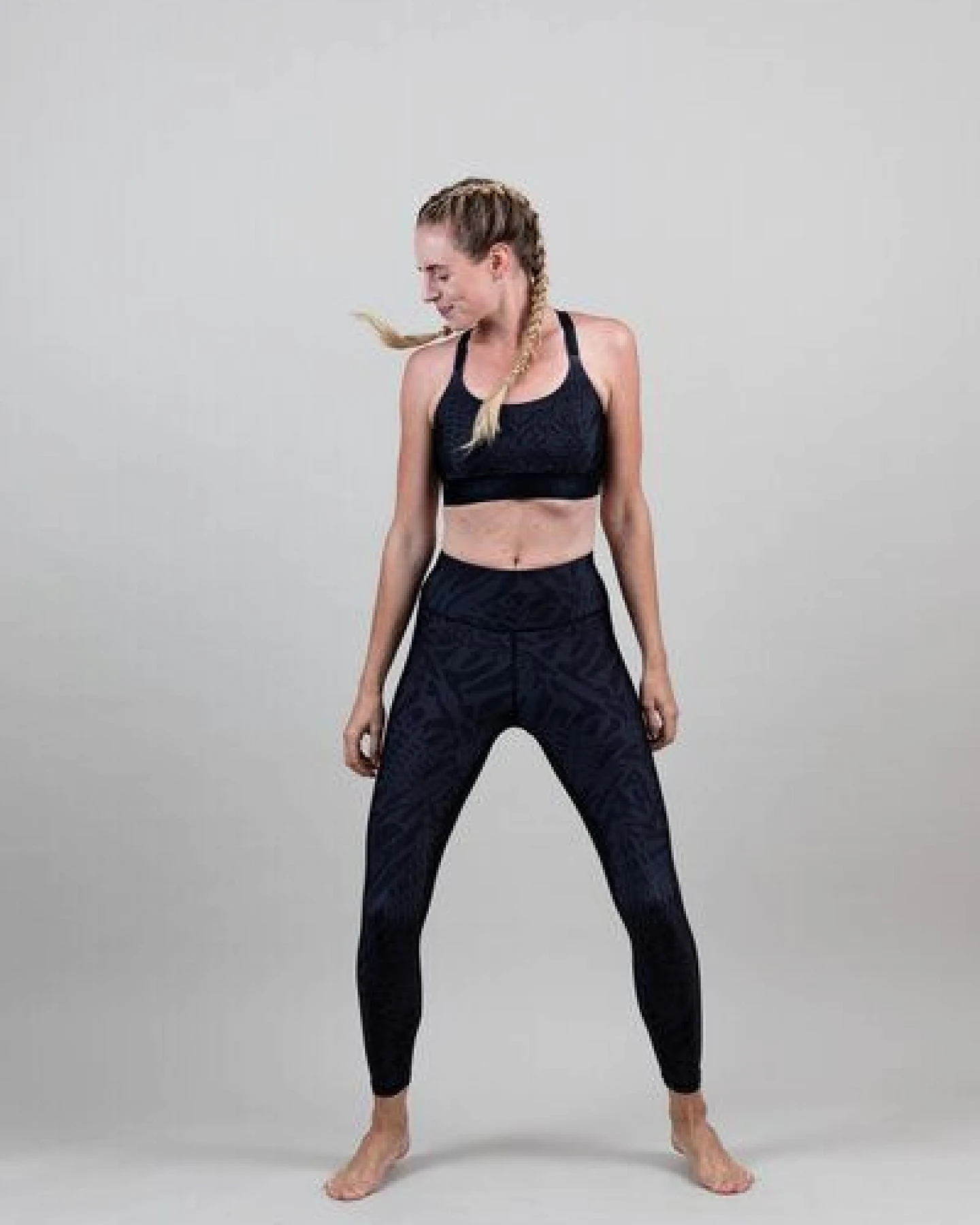 Ambiletics Yoga Leggings – MIDNIGHT ZEBRA – Ansicht 2
