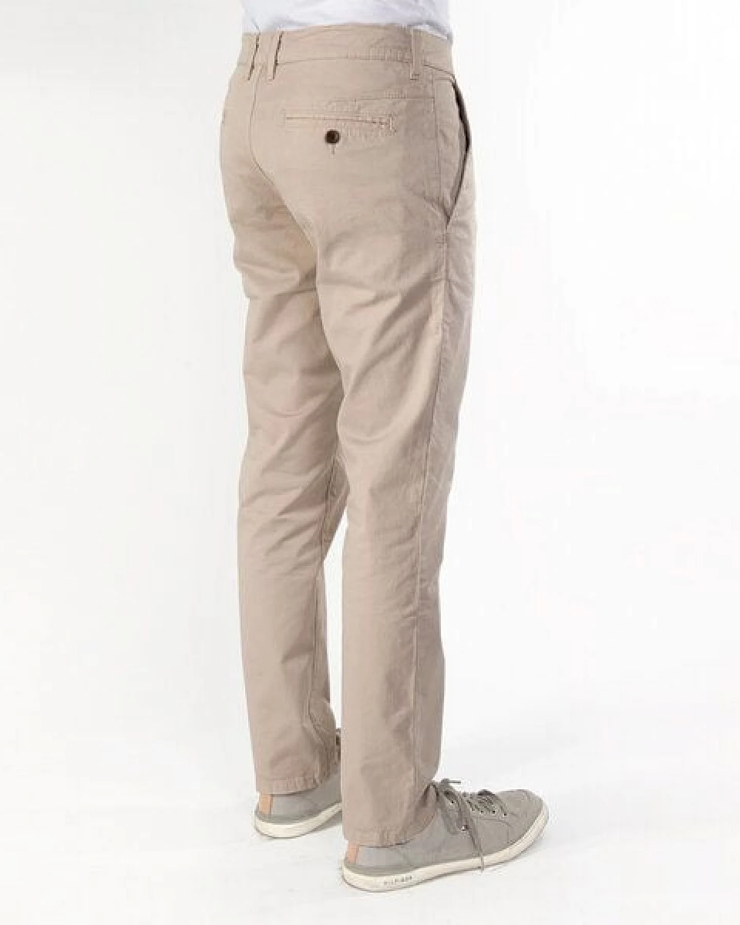 fairjeans Chino in Farbe Sand aus Bio-Baumwolle, faire Hose, GOTS – Ansicht 3