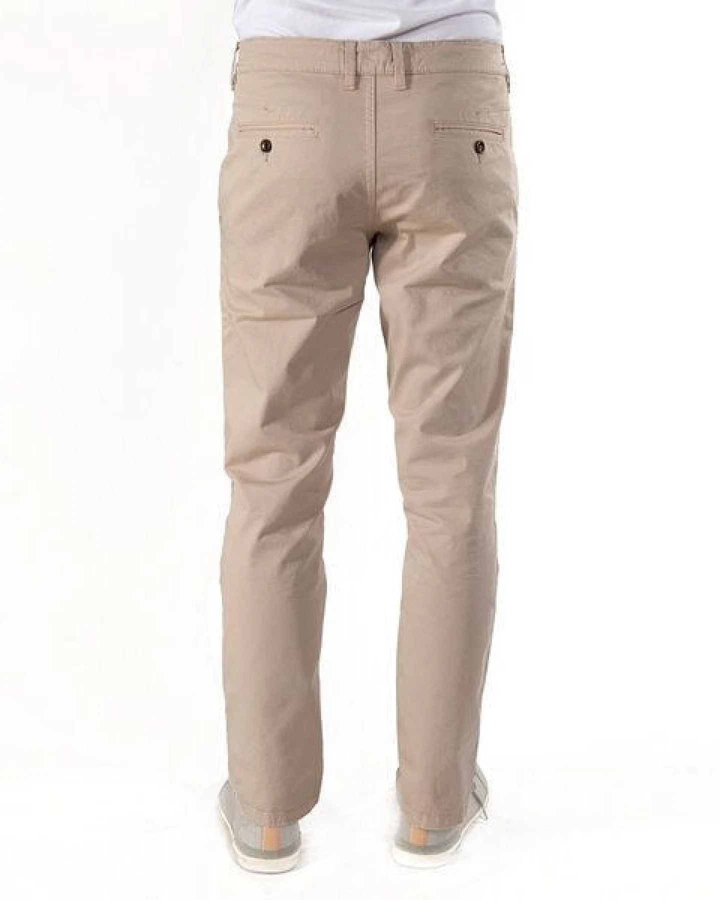 fairjeans Chino in Farbe Sand aus Bio-Baumwolle, faire Hose, GOTS – Ansicht 4