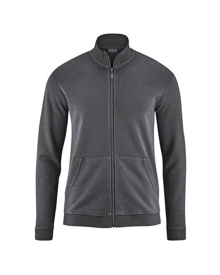 HempAge Herren Sweat-Jacke Hanf/Bio-Baumwolle