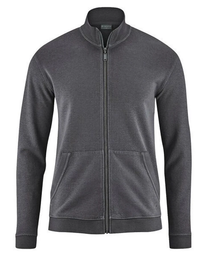HempAge Herren Sweat-Jacke Hanf/Bio-Baumwolle