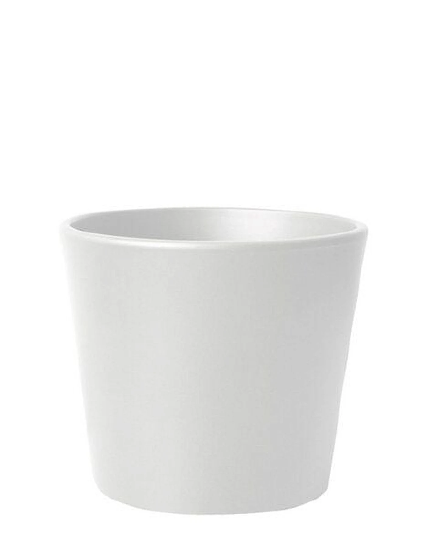 NATUREHOME Blumentopf Übertopf Keramik Weiß Anthrazit – Ansicht 4