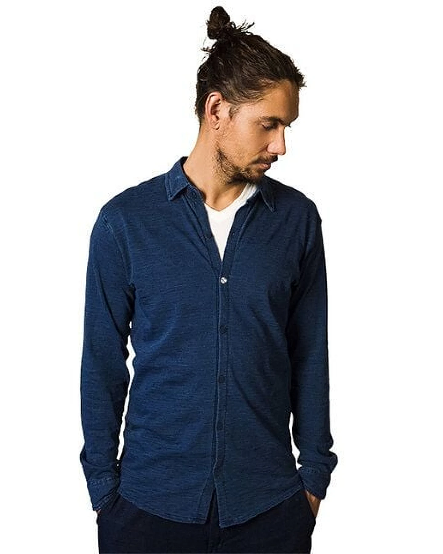 The Driftwood Tales Denim Collar shirt – Ansicht 2