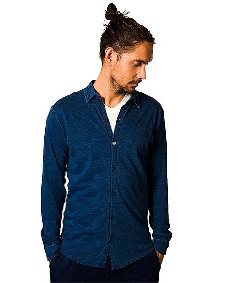 The Driftwood Tales Denim Collar shirt