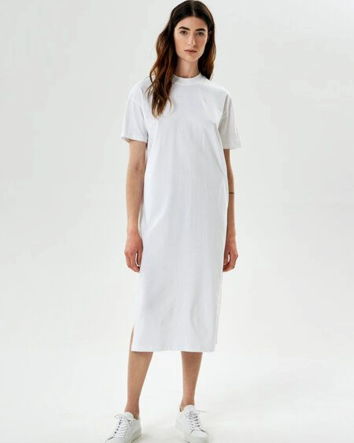 NINE TO FIVE #gràcia - minimalistischer Damen Laced Sneaker aus Bioleder – Ansicht 2