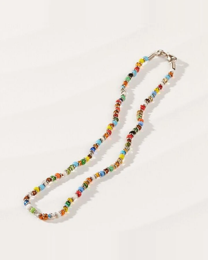 PEARLS OF AFRICA Halskette aus afrikanischen Glasperlen „MURANO“