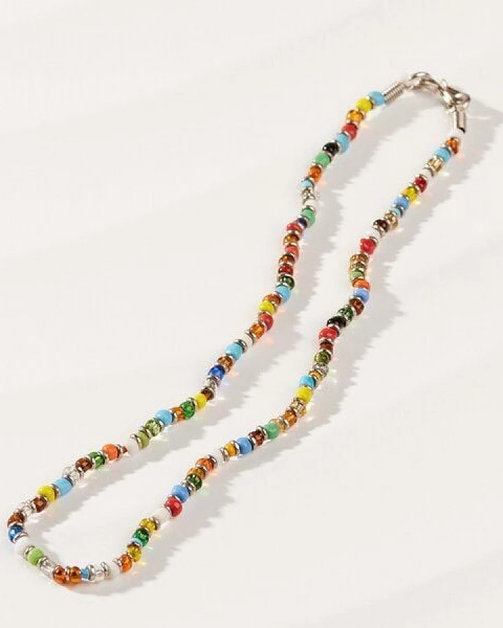 PEARLS OF AFRICA Halskette aus afrikanischen Glasperlen „MURANO“