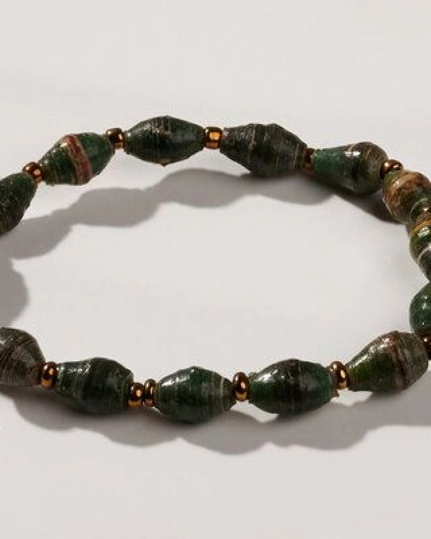 PEARLS OF AFRICA Filigranes Armband aus Papierperlen "ACHOLI" recycelt – Ansicht 2