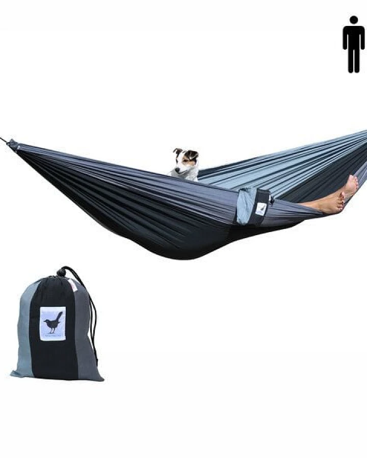 MoreThanHip XXL (Reise) Hängematte für 2 Personen - Shades of grey
