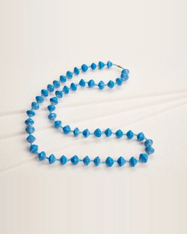 PEARLS OF AFRICA Lange Halskette aus Papierperlen ACHOLI COCO