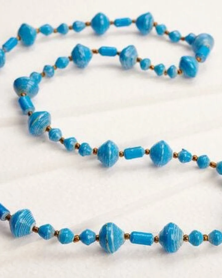 PEARLS OF AFRICA Lange Halskette aus Papierperlen "MUZUNGO LONG"