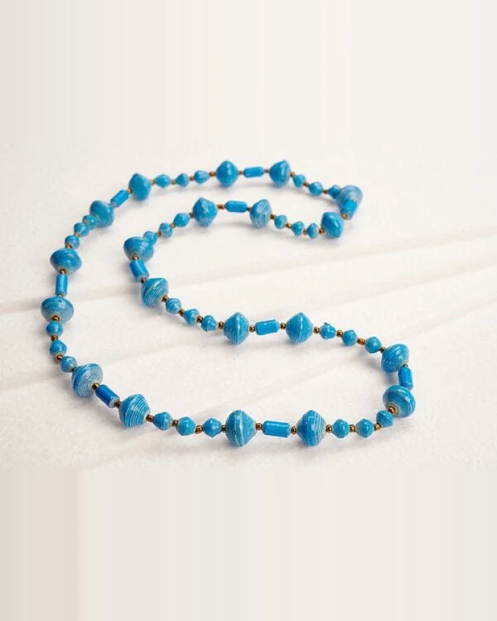 PEARLS OF AFRICA Lange Halskette aus Papierperlen "MUZUNGO LONG"