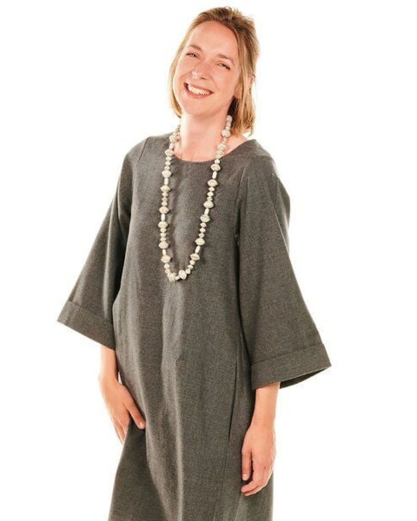 PEARLS OF AFRICA Lange Halskette aus Papierperlen "MUZUNGO LONG" – Ansicht 4