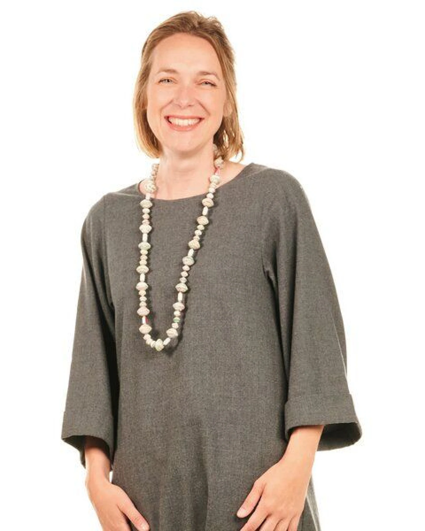 PEARLS OF AFRICA Lange Halskette aus Papierperlen "MUZUNGO LONG" – Ansicht 2
