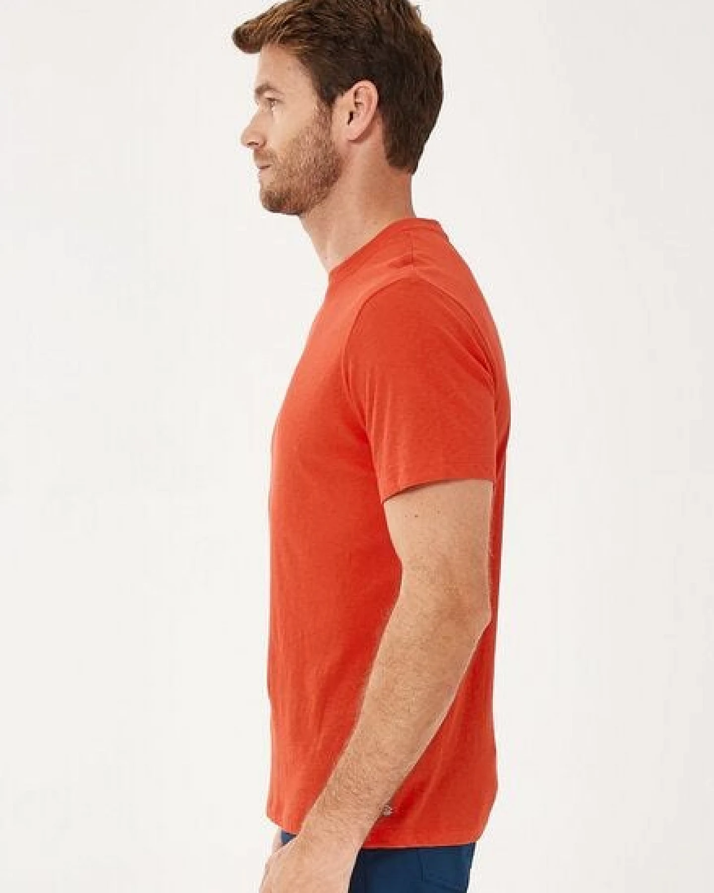ORGANICATION T-Shirt aus Bio-Baumwolle mit Leinen – Ansicht 3