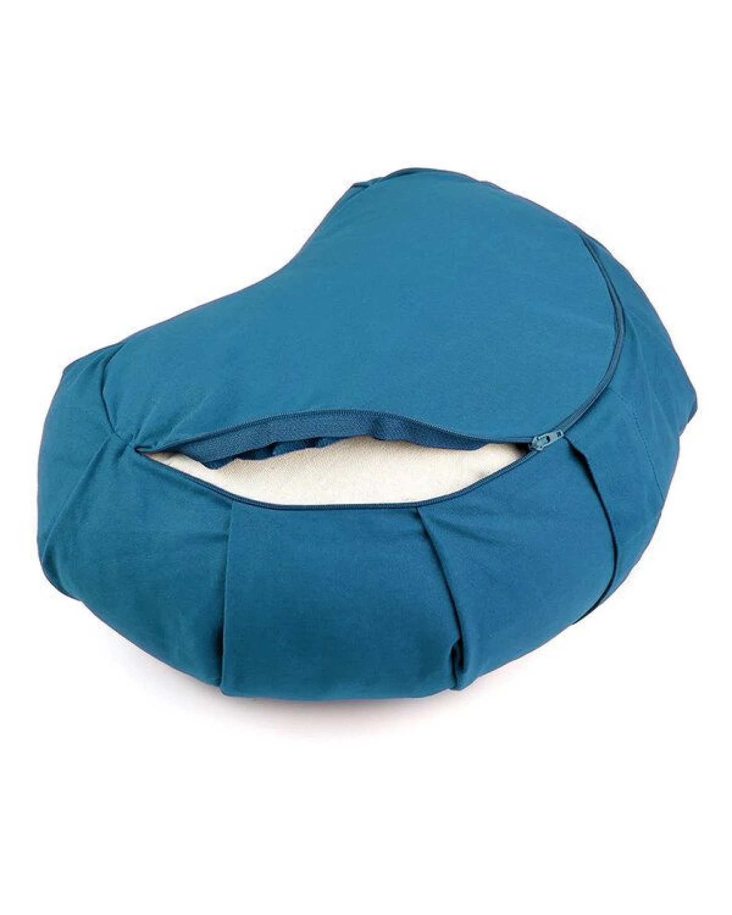 Meditationskissen Halbmond YOGAHERZ Lotus Design® - Bio-Buchweizenschalen – Ansicht 2