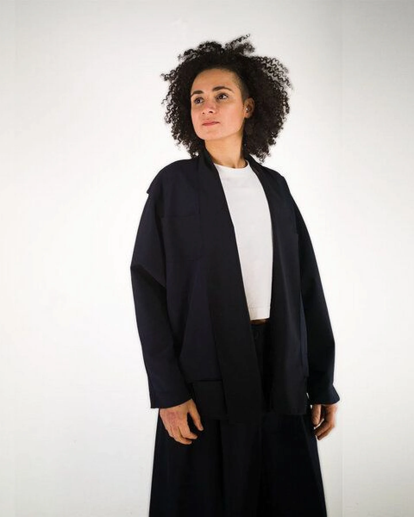 keijn SMOOTH BLUE Hemdjacke mit Schalkragen – Ansicht 4