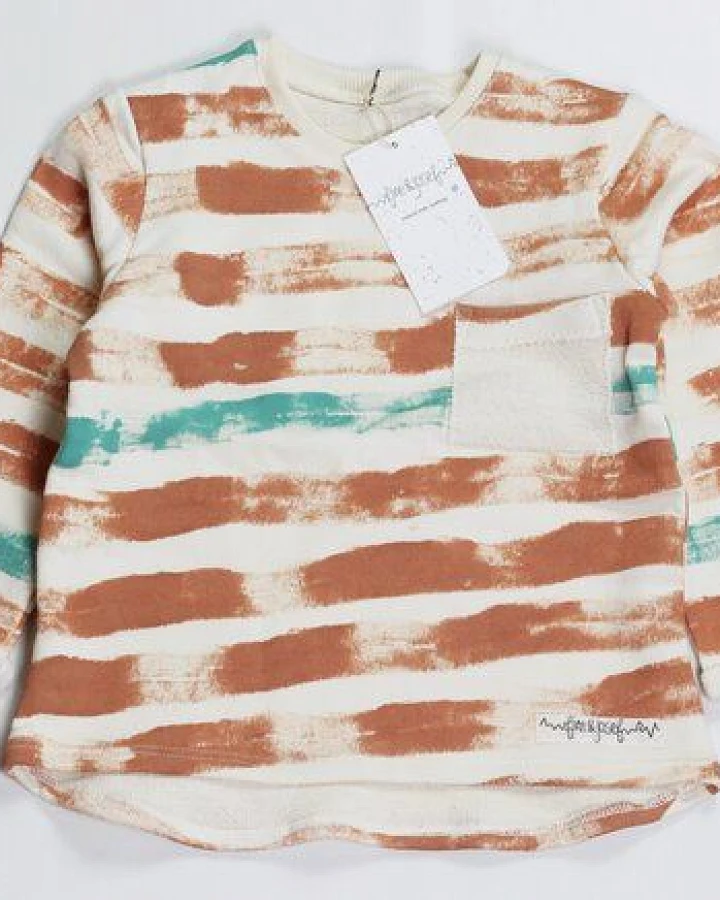 fine&josef veganes Kinder-Sweatshirt – Streifen