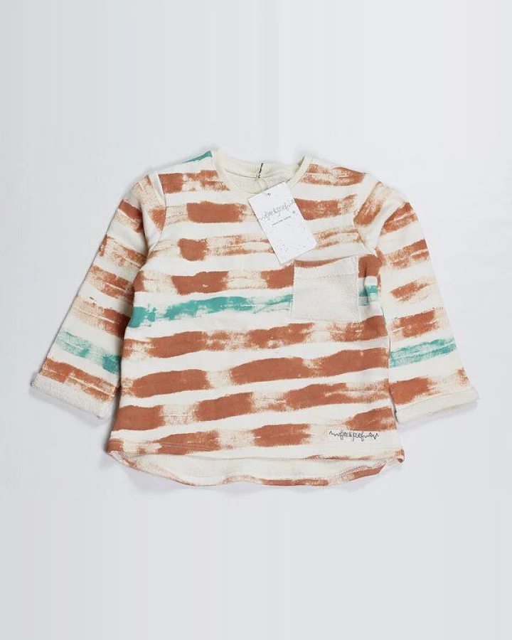 fine&josef veganes Kinder-Sweatshirt – Streifen