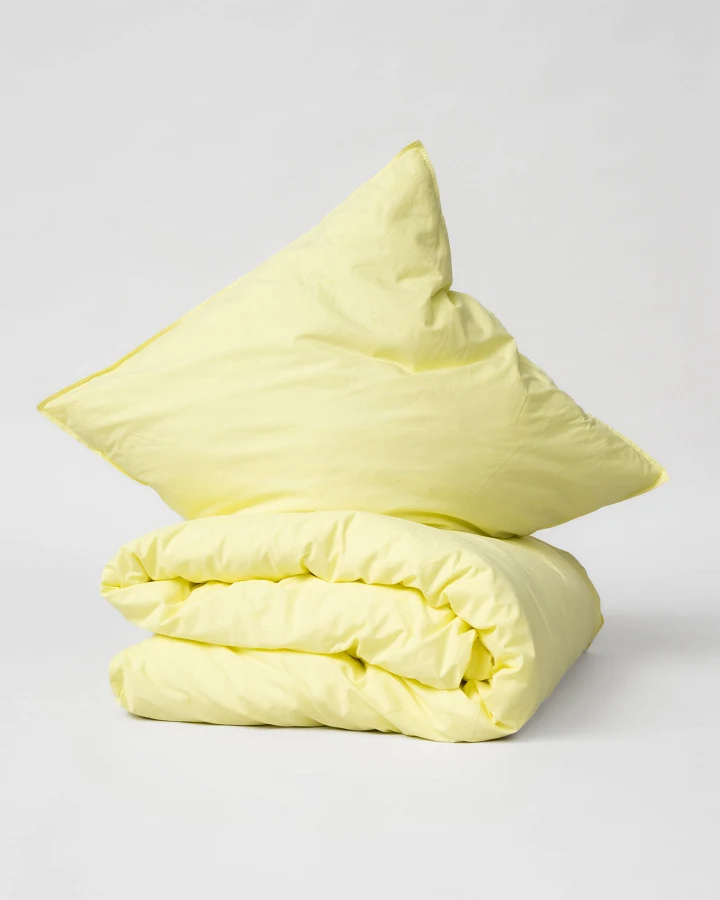 MELA unisex vegan Bettwäsche-Set Bhanu Soft Lemon Yellow