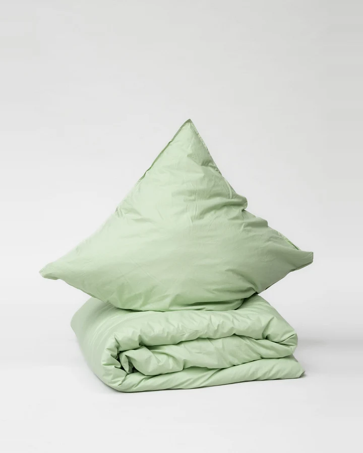 MELA unisex vegan Bettwäsche-Set Bhanu Matcha Grün