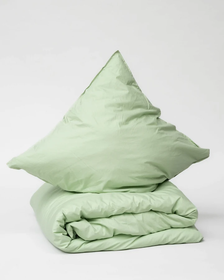 MELA unisex vegan Bettwäsche-Set Bhanu Matcha Grün