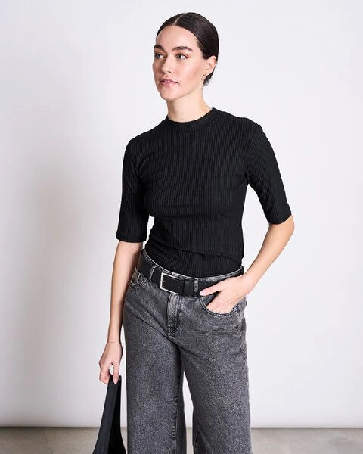 JAN N JUNE T-Shirt NINA aus Lyocell gerippt – Ansicht 3