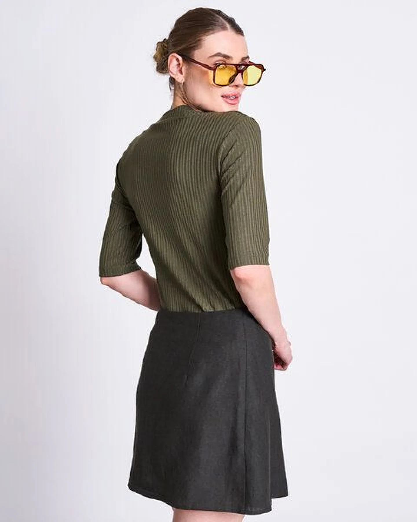 JAN N JUNE T-Shirt NINA aus Lyocell gerippt – Ansicht 3