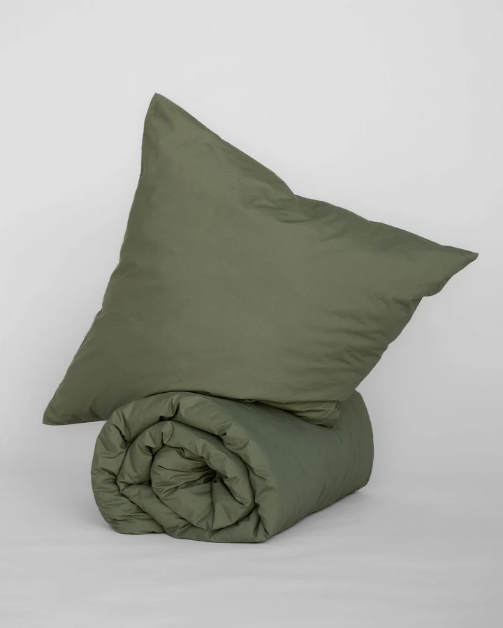 MELA unisex vegan Bettwäsche-Set Majuli Herb Green
