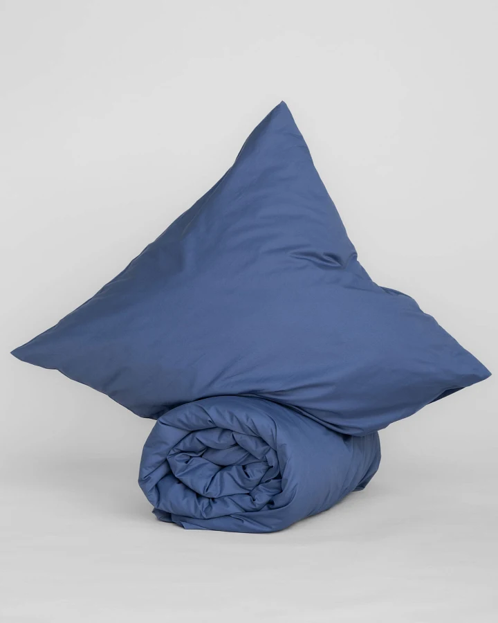 MELA unisex vegan Bettwäsche Set Majuli Blau