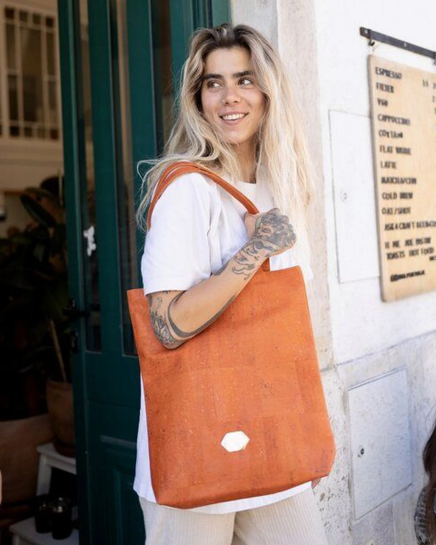 MATES OF NATURE Korktasche Shopper – Große Handtasche aus Kork - verschiedene Farben & Muster – Ansicht 3
