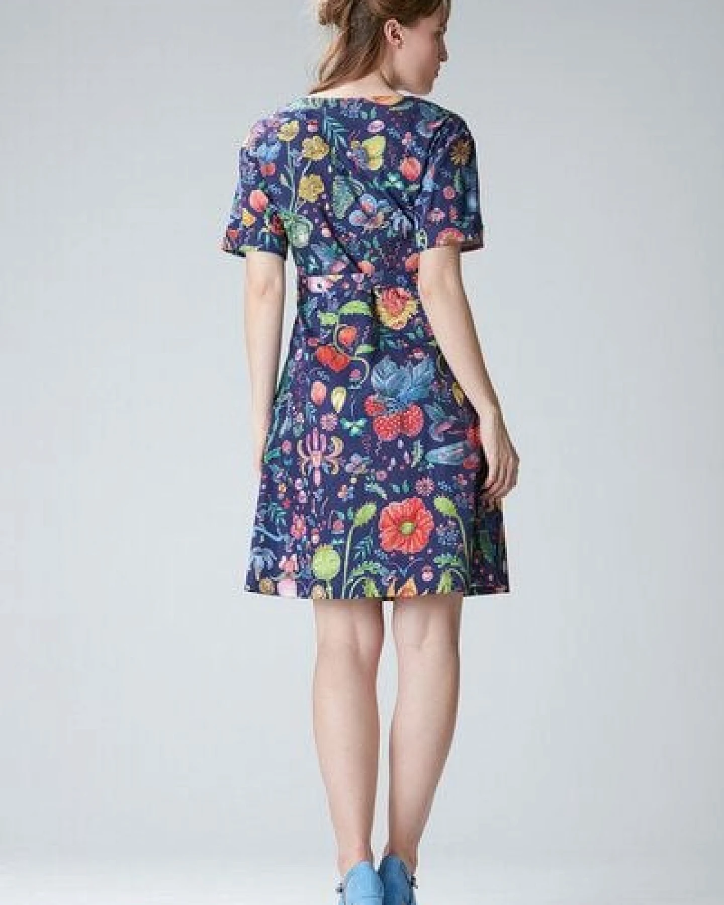 Studio Hertzberg Blumenkleid "Ee-sther" aus Bio Baumwolle & Lyocell – Ansicht 4