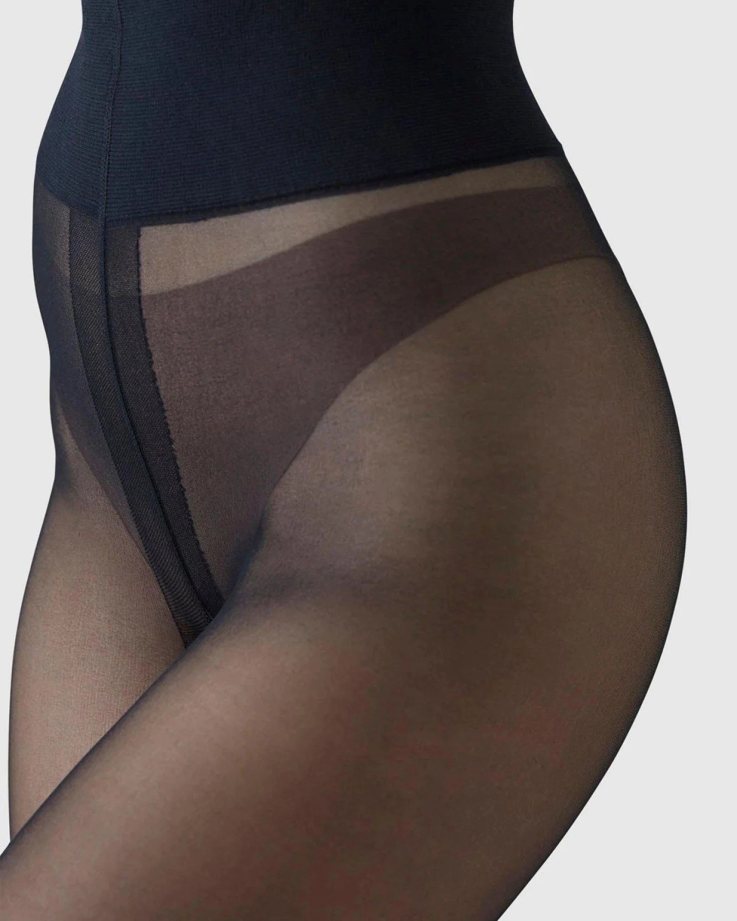 Strumpfhose Malva Ladder Resistant Schwarz – Ansicht 3