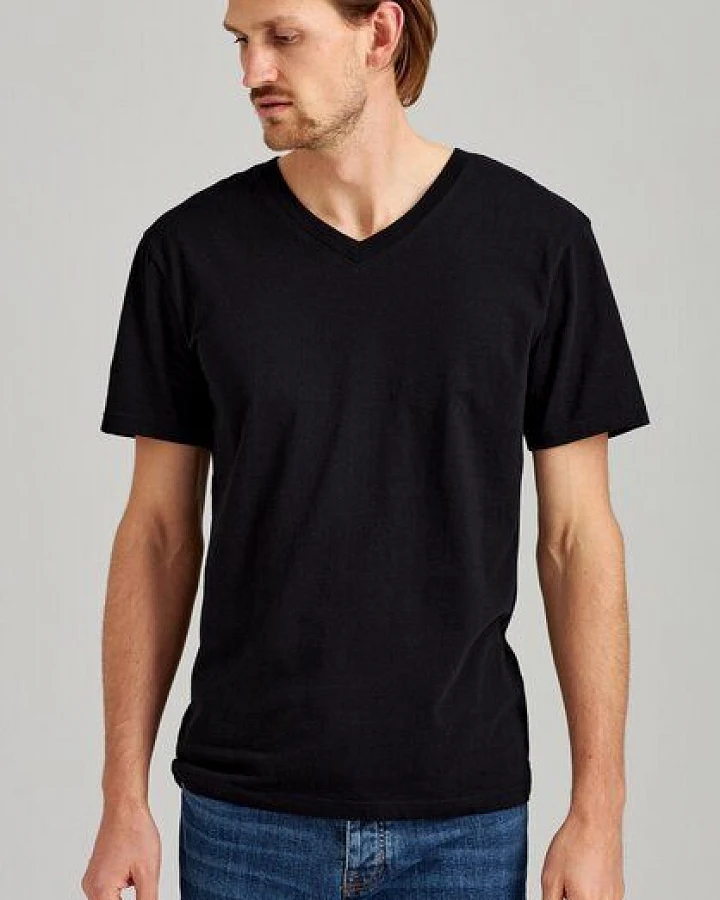 ThokkThokk Herren V-Neck T-Shirt TT97 aus Bio-Baumwolle