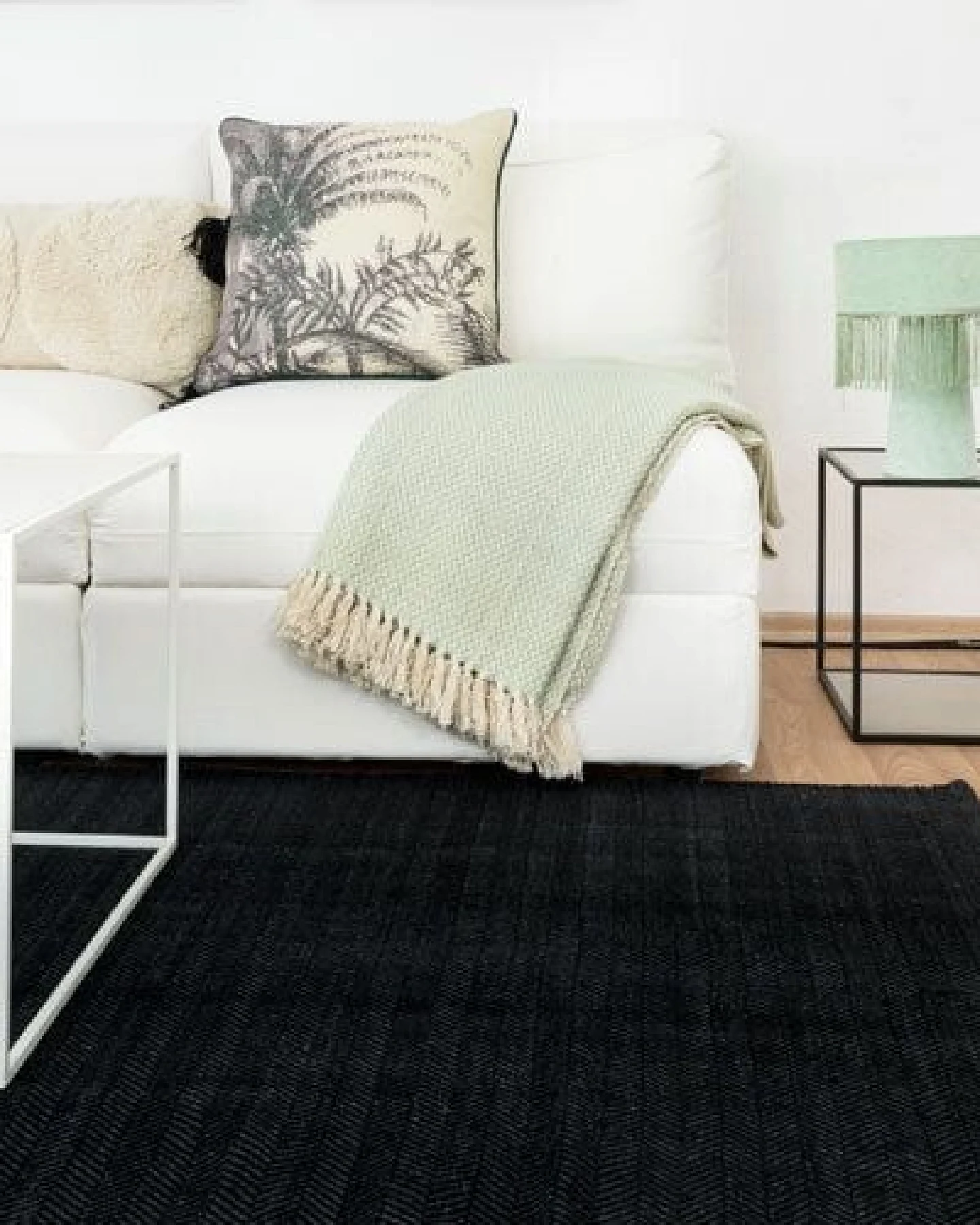 liv interior Recycelter Baumwollteppich HERRINGBONE – Ansicht 4