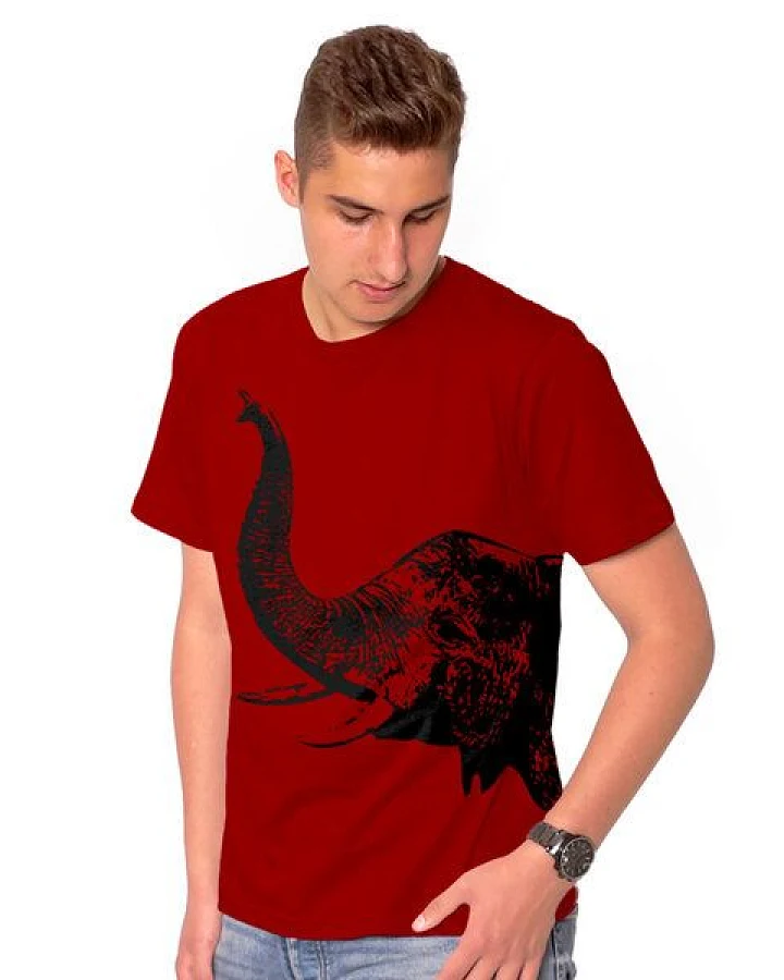 HANDGEDRUCKT RESTPOSTEN "Elefant" Männer T-Shirt
