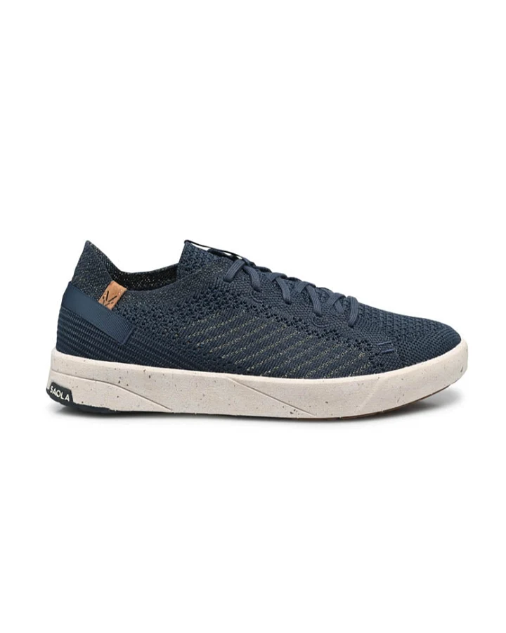 SAOLA Damen vegan Sneaker Damen Cannon Knit 3 Navy Gold