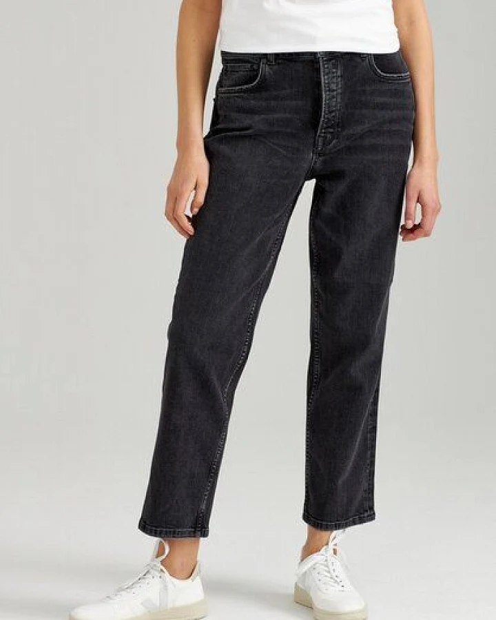 ThokkThokk Damen Straight Jeans Cropped TT202 aus Bio-Baumwolle mit Elasthan