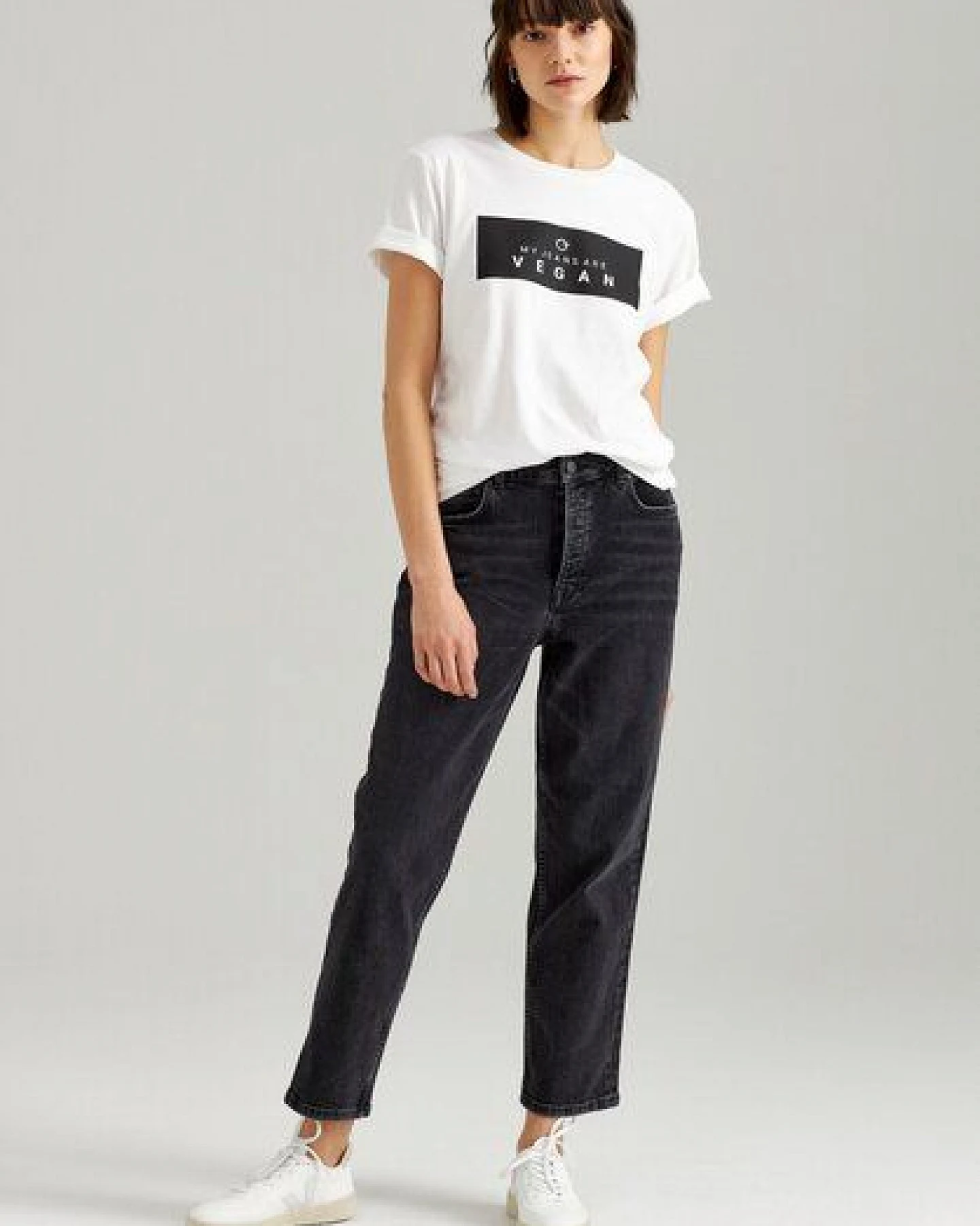 ThokkThokk Damen Straight Jeans Cropped TT202 aus Bio-Baumwolle mit Elasthan – Ansicht 3
