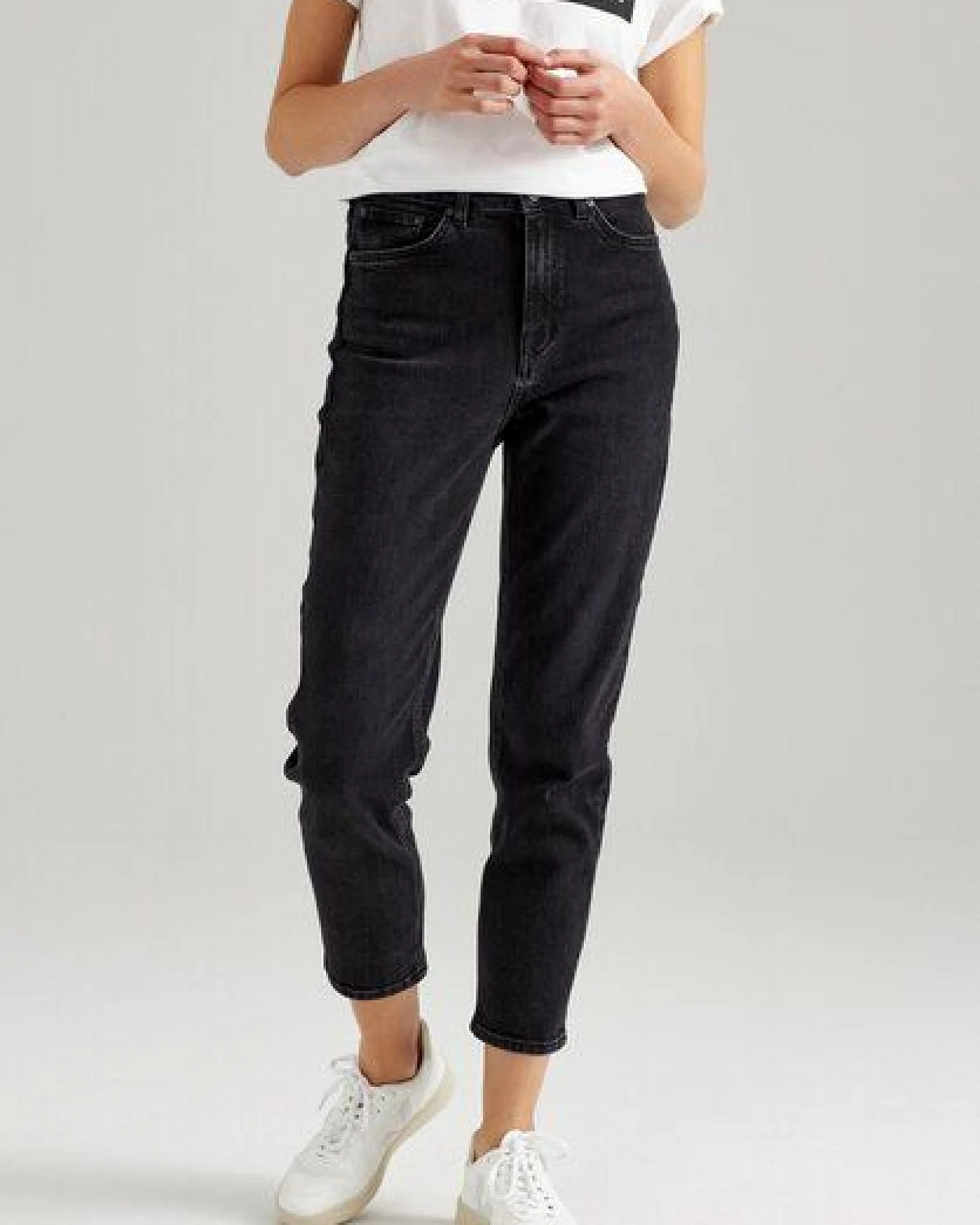 ThokkThokk Damen Mom Jeans High Waist TT203 aus Bio-Baumwolle mit Elasthan – Ansicht 3