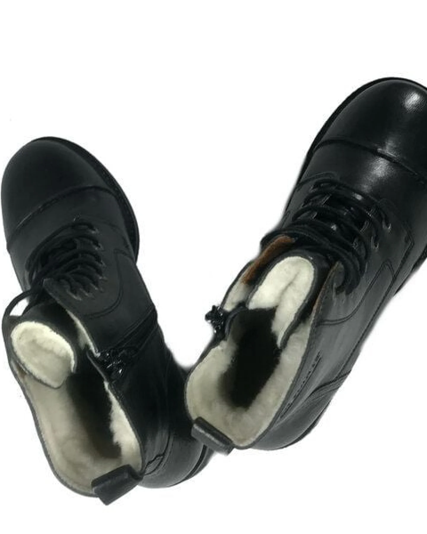 Ten Points gefütterte Schnürstiefel, Pandora Boots, vegetabil gegerbtes Leder – Ansicht 3