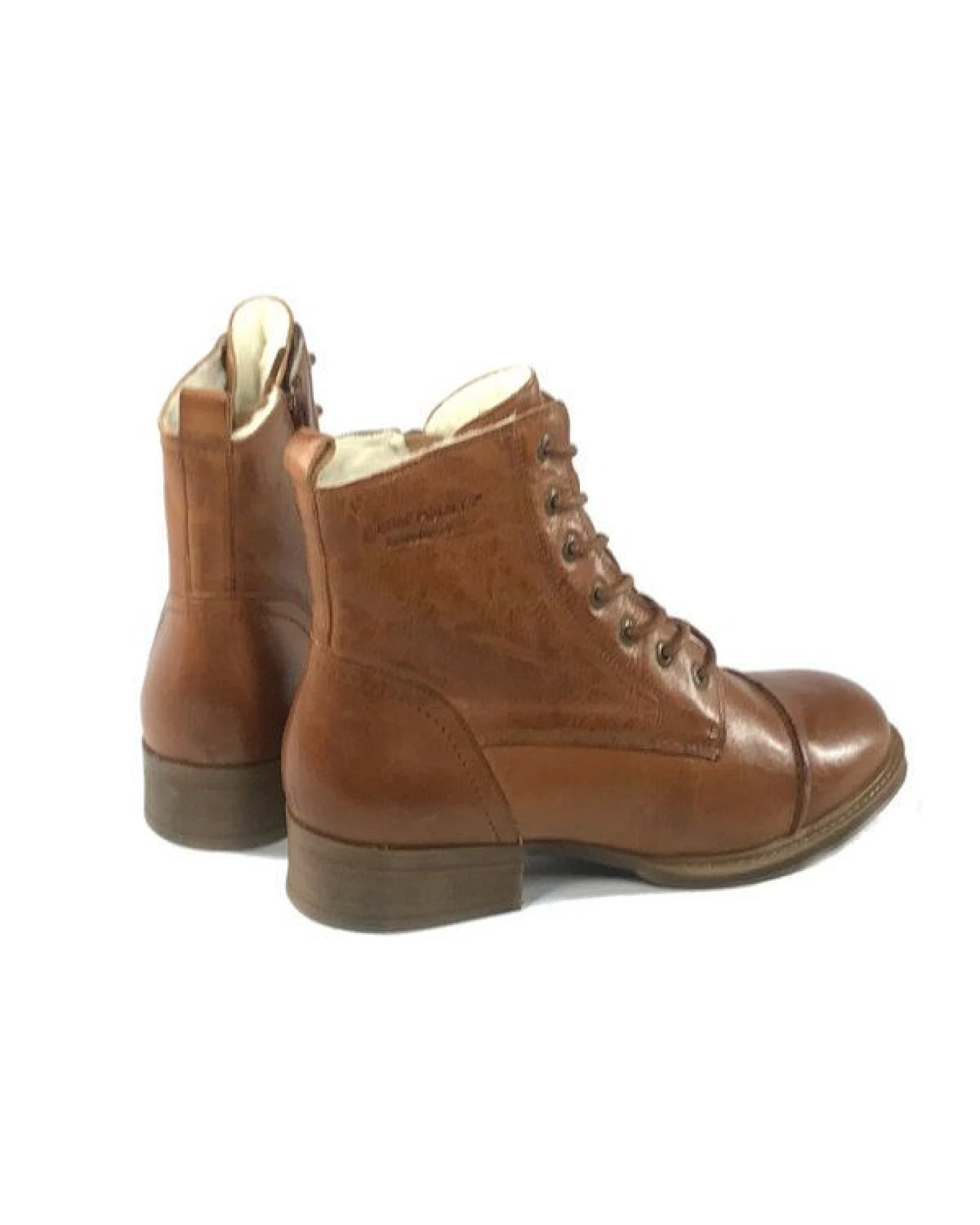 Ten Points gefütterte Schnürstiefel, Pandora Boots, vegetabil gegerbtes Leder – Ansicht 2