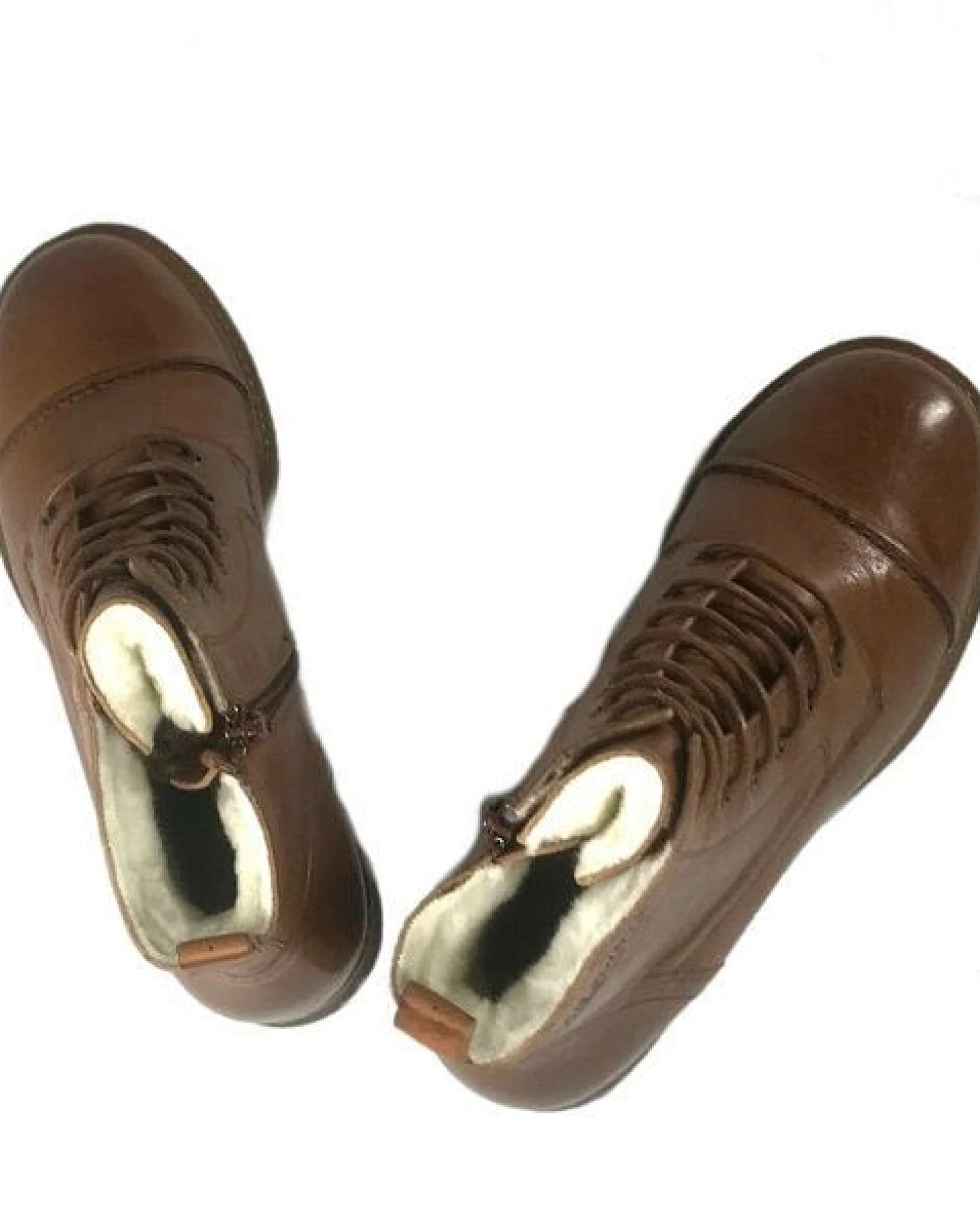 Ten Points gefütterte Schnürstiefel, Pandora Boots, vegetabil gegerbtes Leder – Ansicht 2