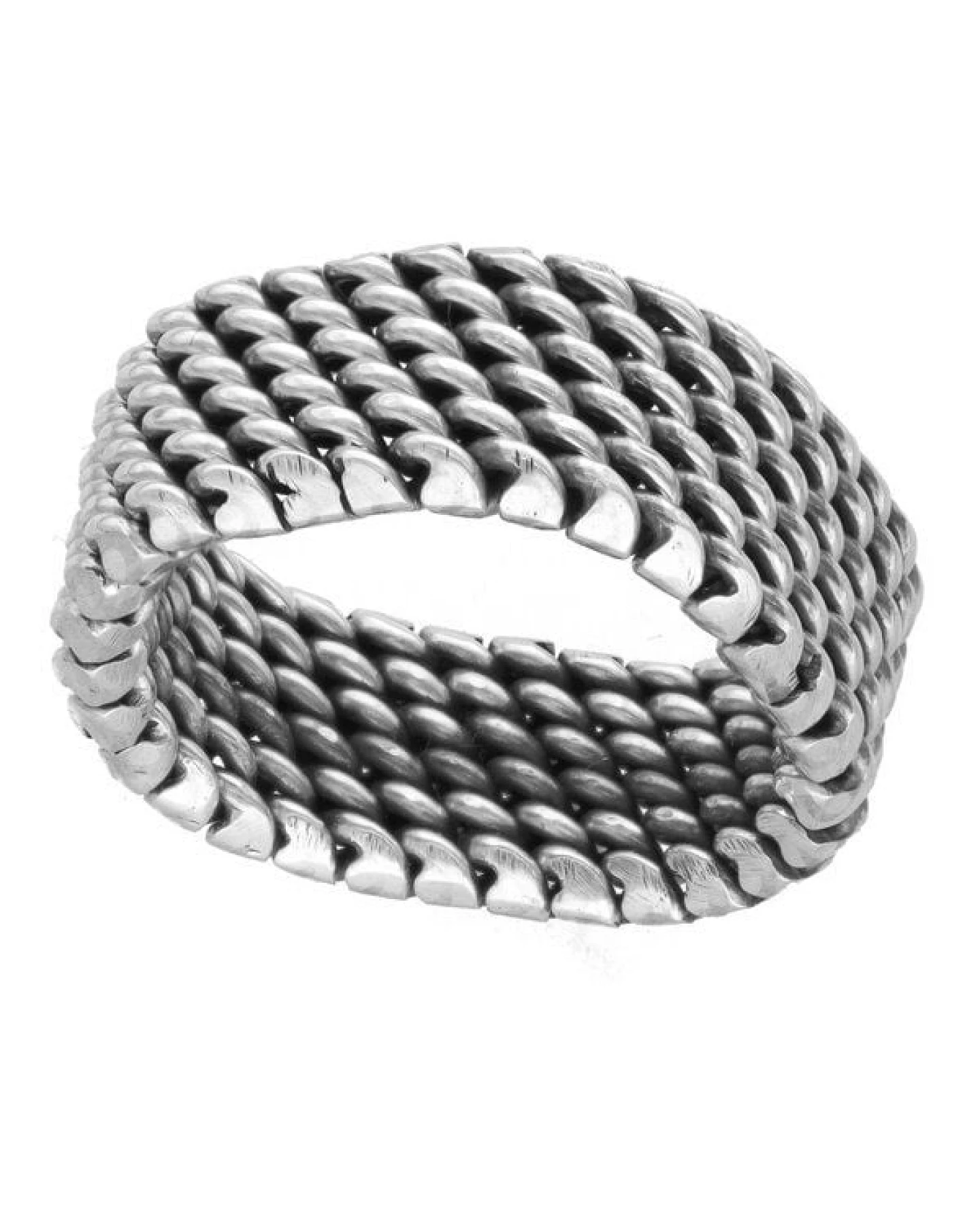 pakilia Silber Ring Stickerei Fair-Trade und handmade – Ansicht 3